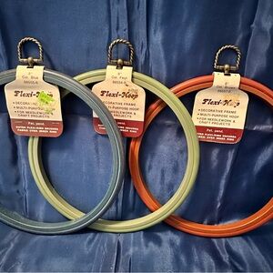 Flexi Blue and Green Craft Hoops